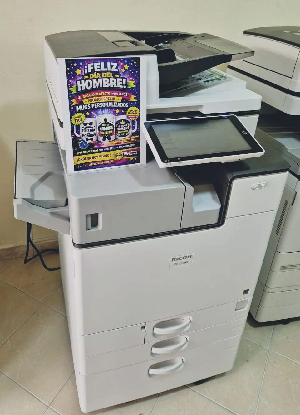 Ricoh IM C3000 en el local de Tintason