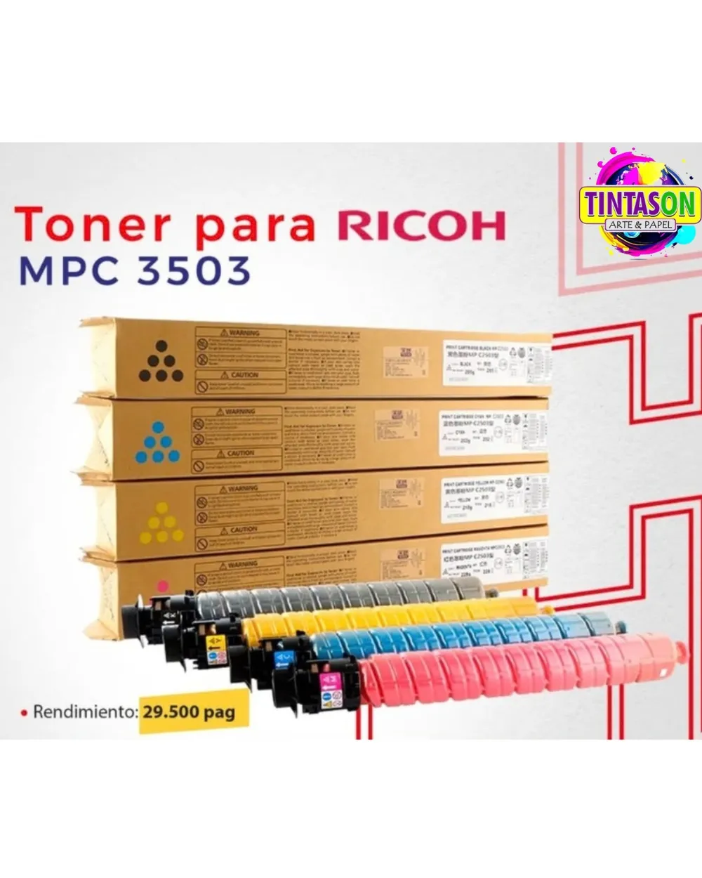 Tóner para Ricoh MP C3503